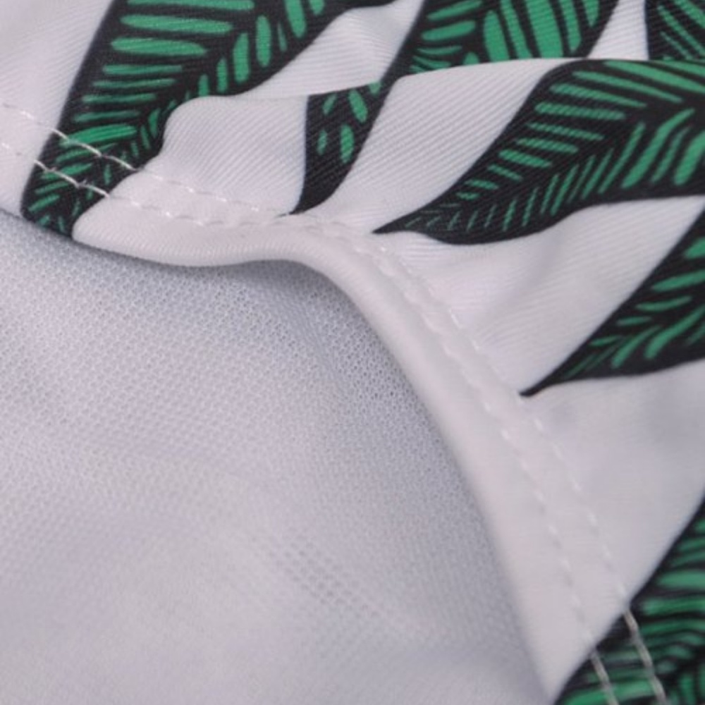 PLUNGE NECK TROPICAL SWIMSUIT - Picture 5 of 12